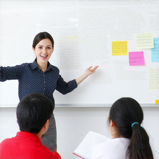 外籍老師一對一教學，學生專注學習英文巧妙用語，場景中展現互動學習氛圍，掌握語言技巧，提升英文溝通能力，助你一針見血提升學習效果。