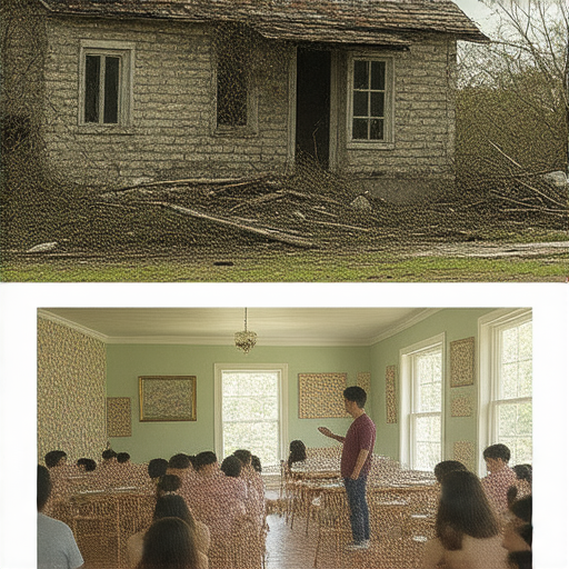 家破人亡與熱鬧餐廳的對比，展現家與社區的變遷。一位外籍英語教師指導學生成長，提升流利表達能力，探索更多家與教育的秘密。