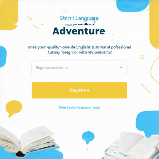 「辦手續輕鬆上手！立即報名外籍老師一對一英文教學，開啟你的語言冒險！」