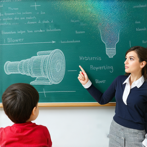 「探索鼓風機的奧秘！與外籍英文老師一對一學習，讓知識飛揚！」