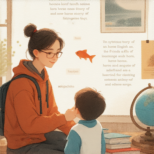 「探索馬友與魚的神秘英語故事！立即預約外籍老師一對一教學，開啟你的語言 adventure！」