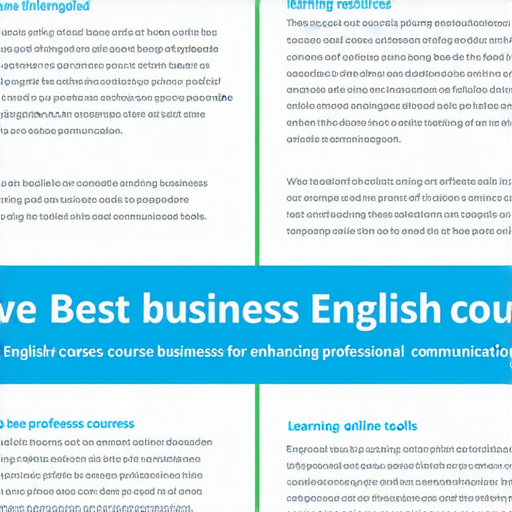 提升商業英語能力的最佳商務英語課程推薦