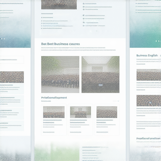 提升商業英語能力的最佳商務英語課程推薦