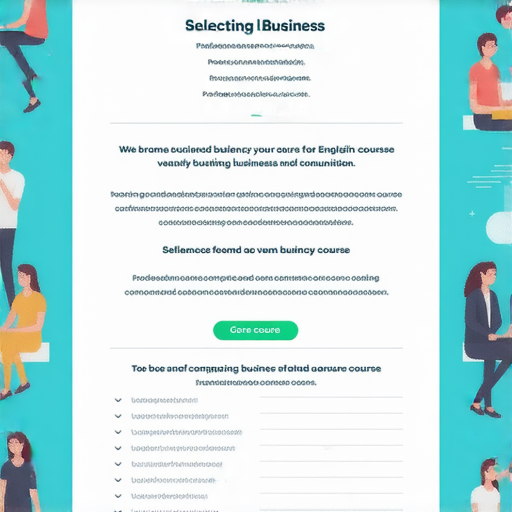 提升商業英語運用能力的商務英語課程選擇指南