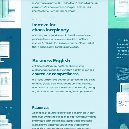 提升職場競爭力的商業英語課程與商務英語課程選擇指南